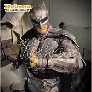 Statue de buste de Batman sur mesure, personnage <span class=keywords><strong>Marvel</strong></span>, figurine de film d'action grandeur nature pour décoration. - Product Image 4