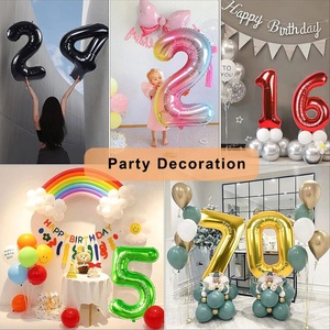 Nuovo Arrivo Palloncino in Foil a Numero Singolo da 18 Pollici di Alta Qualità per Decorazioni di <span class=keywords><strong>Compleanno</strong></span> e Anniversario per Bambini, Gonfiabile all'Elio per Feste - Product Image 6