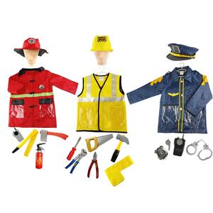 Disfraz de Carnaval de Halloween para Niños y Niñas, Disfraz de <span class=keywords><strong>Bombero</strong></span> <span class=keywords><strong>Sam</strong></span> para el Día de las Profesiones, Juego de Imitación con Capa - Product Image 1