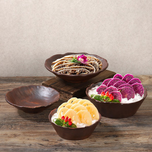 Plat de fondue de la série montagne Xiangyuan Meimei au style sauvage, avec des pommes de terre colorées et des champignons sauvages - Product Image 1