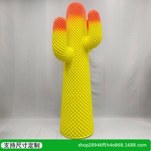 Statua di Cactus in Vetroresina a Grandezza Naturale, Forma Personalizzata per Ornamenti di Spazi Moderni Interni/Esterni - Product Image 4