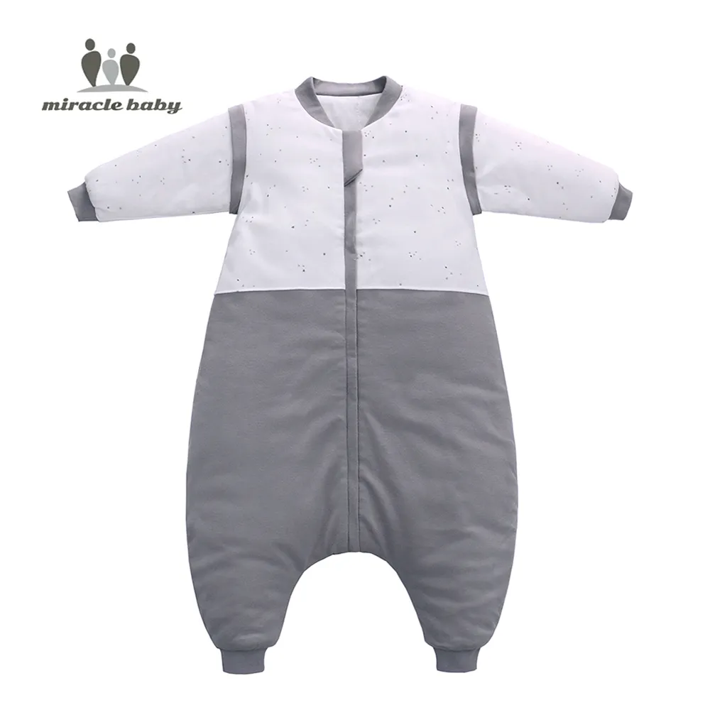 Baby Slaapzak met Voeten Winter Wearable Deken met Benen Slapen Zak voor Peuter Thicken 2.5 TOG (Grote 80 ~ 110 cm Lengte)