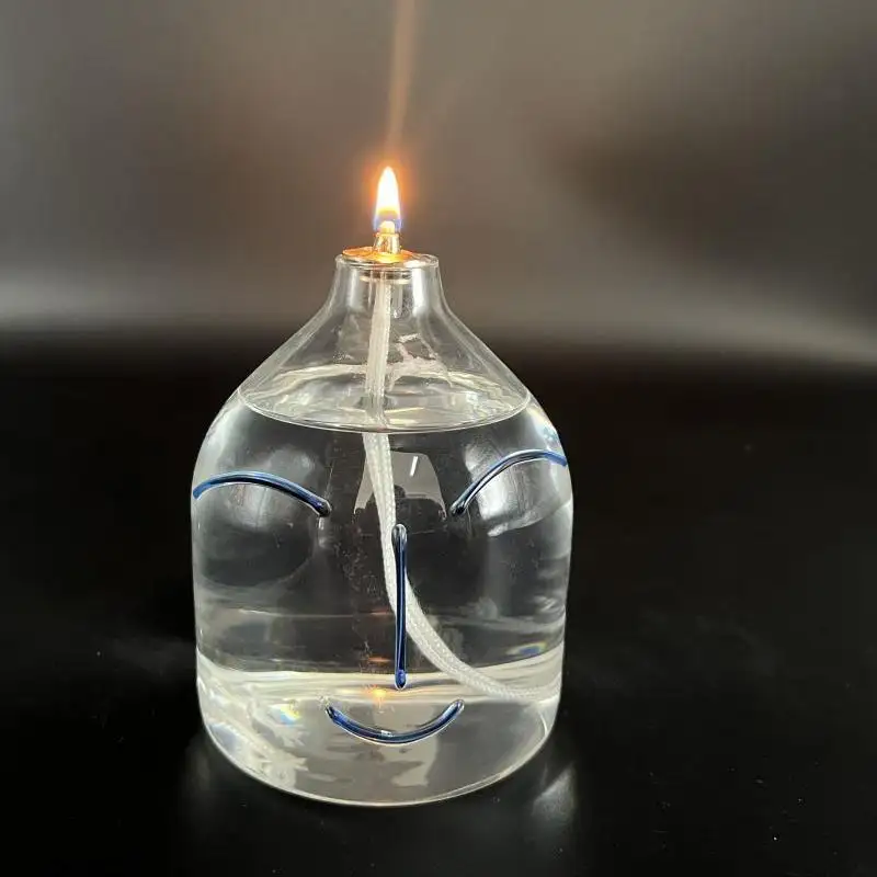VGT Iflame Tanpa Asap Dapat Diisi Ulang Lilin Minyak Kaca Cair Ramah Lingkungan Lentera Minyak Kaca Lilin Cair Darurat