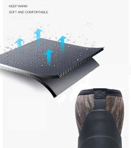 Ventes directes d'usine <span class=keywords><strong>bottes</strong></span> de pluie pour hommes mi-tube étanche moulage intégral moulage botte de <span class=keywords><strong>chasse</strong></span> en caoutchouc naturel pour la pêche - Product Image 5