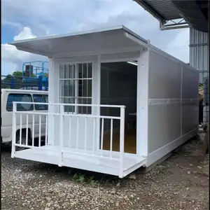 Steel House Mobile Prefab Camp White Folding Storage Container House With Hospitals Dormitories Offices House