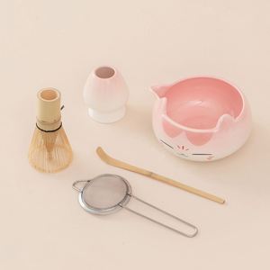 Handmade Eco-Friendly Ceramic Matcha Whisk Holder Traditional Chasen Lovely Animal Design Bolw and Stand for Coffee & <b>Tea</b> <b>Sets</b> - Product Image 4