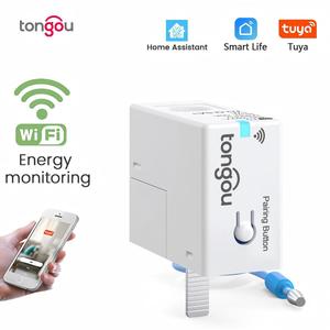 มิเตอร์วัดพลังงานอัจฉริยะ Tuya พร้อม WiFi ระบบตรวจสอบอัจฉริยะ เซ็นเซอร์วัดกระแสไฟฟ้า วัดค่าแบบเรียลไทม์ ระบบควบคุมพลังงานภายในบ้าน 1-50 M284 - Product Image 2