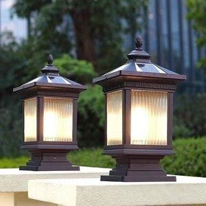 <span class=keywords><strong>Lampe</strong></span> solaire LED d'extérieur étanche pour poteau, clôture, <span class=keywords><strong>portail</strong></span>, aménagement paysager, cour et quai - Product Image 4