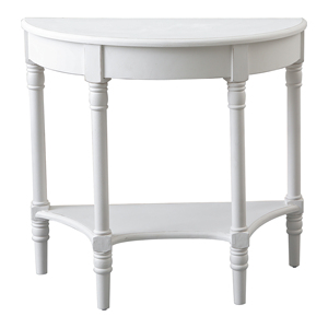 Wholesale White Wood <strong>Table</strong> Best Selling Customization Antique Half <strong>Round</strong> Rustic Wooden <strong>Console</strong> <strong>Table</strong> for Hallway and Living Room - Product Image 1