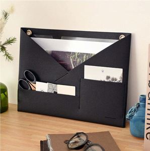 Stocked <b>File</b> <b>Organizer</b> Pu Leather Holder Modern Stylish Wall Hanging Mail Storage for Gifts - Product Image 6