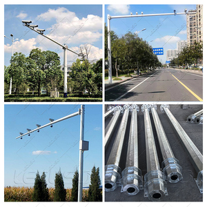 LECUSO 7M-12M Smart LED Solar Street Light <b>Pole</b> With Double Technology Galvanized Steel 10-Year Warranty 20+ Year Lifespan High - Product Image 4
