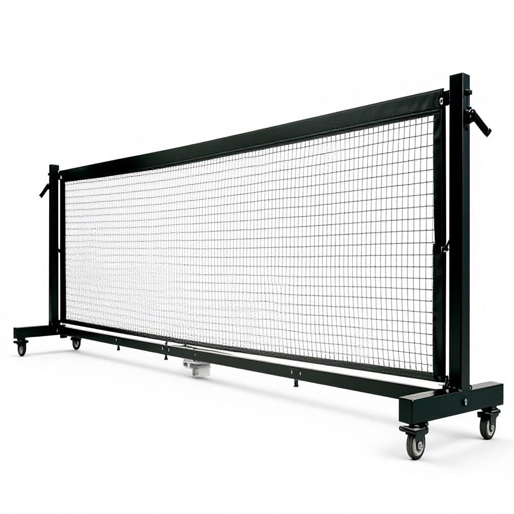 Outdoor and Indoor Professional Movable Hand-cranked Pickleball StandSimple and Convenient
