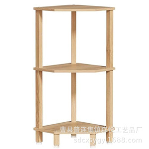 Bamboo Corner <b>Shelf</b> 3 Tier Standing Kitchen Storage <b>Rack</b> For Living Room Corner Cabinet Durable Multi Layer Unit - Product Image 5