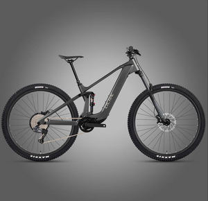 จักรยานไฟฟ้า M19 High Full Suspension คาร์บอน E-Bike ระบบขับเคลื่อนกลาง 12 สปีด เปลี่ยนเกียร์ไร้สาย แบตเตอรี่ 720Wh กำลังไฟ 250W จักรยานเสือภูเขา Torque EM19 M6100 HIGH - Product Image 5