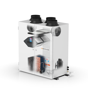 Système de ventilation extérieur pour purificateur et déshumidificateur pour salles de bain, sous-sols, chambres, hôtels, hôpitaux, parcs - Capacité de 58 L/jour - Product Image 5