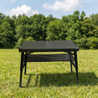 Table pliante moderne légère et portable, réglable en hauteur, en plastique imperméable pour l'extérieur
