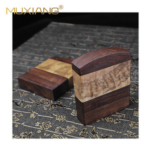 Muxiang Wooden Cigarette Case 15pcs Flip Top Handmade Rectangular For Men - Product Image 4