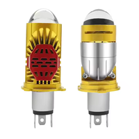 Nouveau Design Puissant Lentille De Projecteur 140w H4 Jaune Couleur Lumières De Voiture 6000K Led Phare Ampoule Personnalisé Mini Lentille Led Phare
