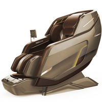 Vente en gros de fauteuil de massage électrique sans gravité Sl Track 4D complet avec chaleur à roulettes et coussins gonflables inclinables à messages
