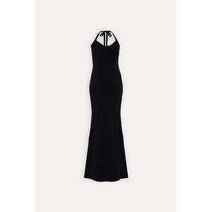Robe de mariée noire avec détails transparents - Product Image 1