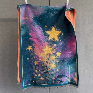 Estilo Vintage elegante pintura al óleo patrón Floral imitación Cachemira cálida bufanda vestido <span class=keywords><strong>de</strong></span> noche abrigos capa Pashmina chales invierno - Product Image 3