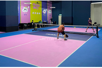 Revêtement de sol modulaire en plastique pour terrain de pickleball 2025, nouveau, complet, pré-marqué pour une utilisation en intérieur et en extérieur