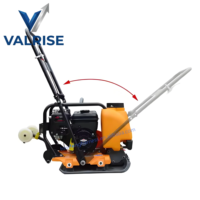 Compacteur à plaques Whacker 75 kg avec réservoir d'eau et roues pliables pour allées en asphalte, passerelles et usines de béton