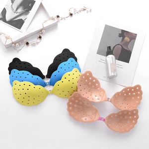 Shell creux avant boucle <span class=keywords><strong>Silicone</strong></span> Invisible soutien-gorge pour dames Sexy froncé sans bretelles avant poitrine Patch intimes accessoire - Product Image 4