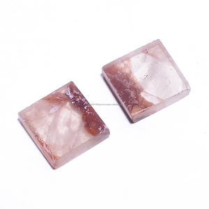 Cabochon de forme carrée lisse en Quartz fantôme naturel de qualité supérieure à forte demande - Product Image 1