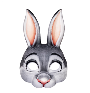 Party Rabbit Cartoon Maske Ostern Tier maske Zubehör für Maskerade Party Halb gesichts maske Party Festival Prop Themen partys - Product Image 5