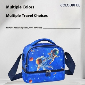 Детская мультяшная переносная утепленная сумка для завтрака, сумка для учеников начальной школы, Детская сумка для еды на ходу - Product Image 5