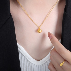 Water Drop O-shaped <b>Chain</b> Necklace <b>Titanium</b> Steel 18k Gold Colorless and Versatile Collar <b>Chain</b> Jewelry Gold Plated Jewelry 2026 - Product Image 6