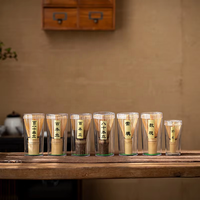Bol à matcha en céramique, pot à matcha de qualité supérieure, tasses à matcha martelées à la main Canakin avec logo, repose-cuillère à matcha chromé