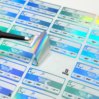 Étiquettes autocollantes brillantes holographiques étanches pour flacons de 3 ml, 5 ml, 10 ml, 20 ml, 30 ml, personnalisables avec logo privé pour stylos et peptides