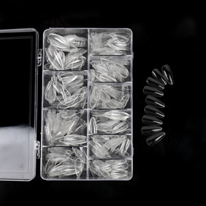 500 pièces/sac Aiguille Acrylique Ongles Artificiels En <span class=keywords><strong>Plastique</strong></span> <span class=keywords><strong>Faux</strong></span> Ongles Conseils D'art Français <span class=keywords><strong>Faux</strong></span> Ongles Conseils - Product Image 4