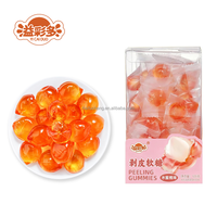 Bonbons gélifiés 3D pelables aux fruits, saveurs assorties, étiquette personnalisée OEM/ODM, refermables, vente en gros, directement de l'usine, en conserve souple