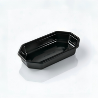 Barquette alimentaire rectangulaire légère en PET, jetable, pour produits frais, qualité alimentaire, vente en gros, fournisseur OEM personnalisé, vente au détail