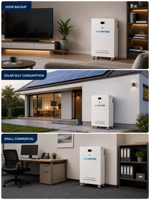 Batterie LiFePO4 OEM 48V 280Ah 300Ah 314Ah, système de stockage d'énergie domestique mural haute efficacité 51.2V avec communication CAN