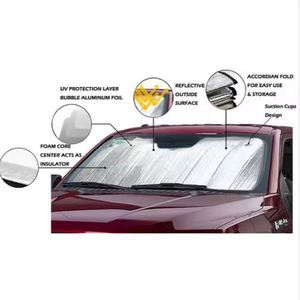 Custom Logo Universal Windshield Cover Snow Outdoor Car <b>Sun</b> <b>Shade</b> - Product Image 5