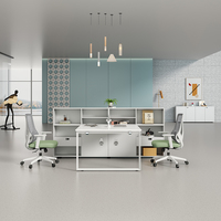 Bureau de travail moderne en mélamine, nouveau design, poste de travail modulaire pour bureau, vente en gros de mobilier de bureau