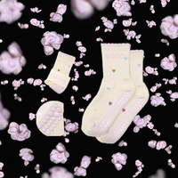 Nouvelles chaussettes tubulaires en coton pour jeunes, écologiques, antibactériennes, séchage rapide, respirantes, imprimées, antidérapantes, pour yoga et fitness, avec logo personnalisé