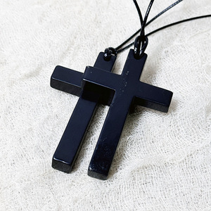 <span class=keywords><strong>Karelian</strong></span> Heritage Shungite Cross Pendant, accesorio de joyería de piedra natural para protección EMF - Product Image 6