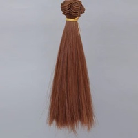 Perruques de poupée droites 15*100cm, résistantes à la chaleur, cheveux de poupée haute température, 1/3 1/6 BJD, perruques de poupée DIY