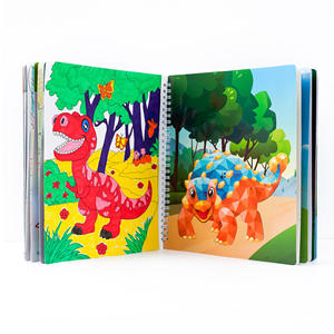 <span class=keywords><strong>Livre</strong></span> d'autocollants de puzzle personnalisé pour enfants de 3 à 6 ans, <span class=keywords><strong>livre</strong></span> d'activités cognitives sur les nombres et l'alphabet, jouet éducatif de dessin - Product Image 5