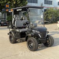 Voiturette de golf électrique 4 places de haute qualité, équipée d'une batterie lithium 72V tout-terrain, idéale pour les communautés de villas.