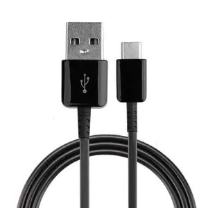 Atacado cabo adaptador de energia USB-C para transferência de dados, cabo carregador de PVC para Samsung S8 S9