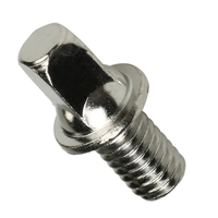 JSCREW Chrome Plated Drum Tension Rod With Screw and Lug Set for Percussion Drum Kit Musical Instrument Parts