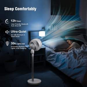 مراوح دائرية للهواء تتأرجح عن بعد مع 4 أوضاع 12 سرعة مراوح واقفة للمكتب المنزلي - Product Image 4