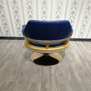 Silla de barbero de altura ajustable de estilo escandinavo de color personalizado, cuero duradero de PVC, salón de belleza para mujer - Product Image 6