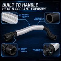 Tuyau d'eau de refroidissement anti-corrosion et isolant thermiquement pour Volkswagen Tiguan Audi Q3, tuyau de radiateur de voiture avec connecteur rapide